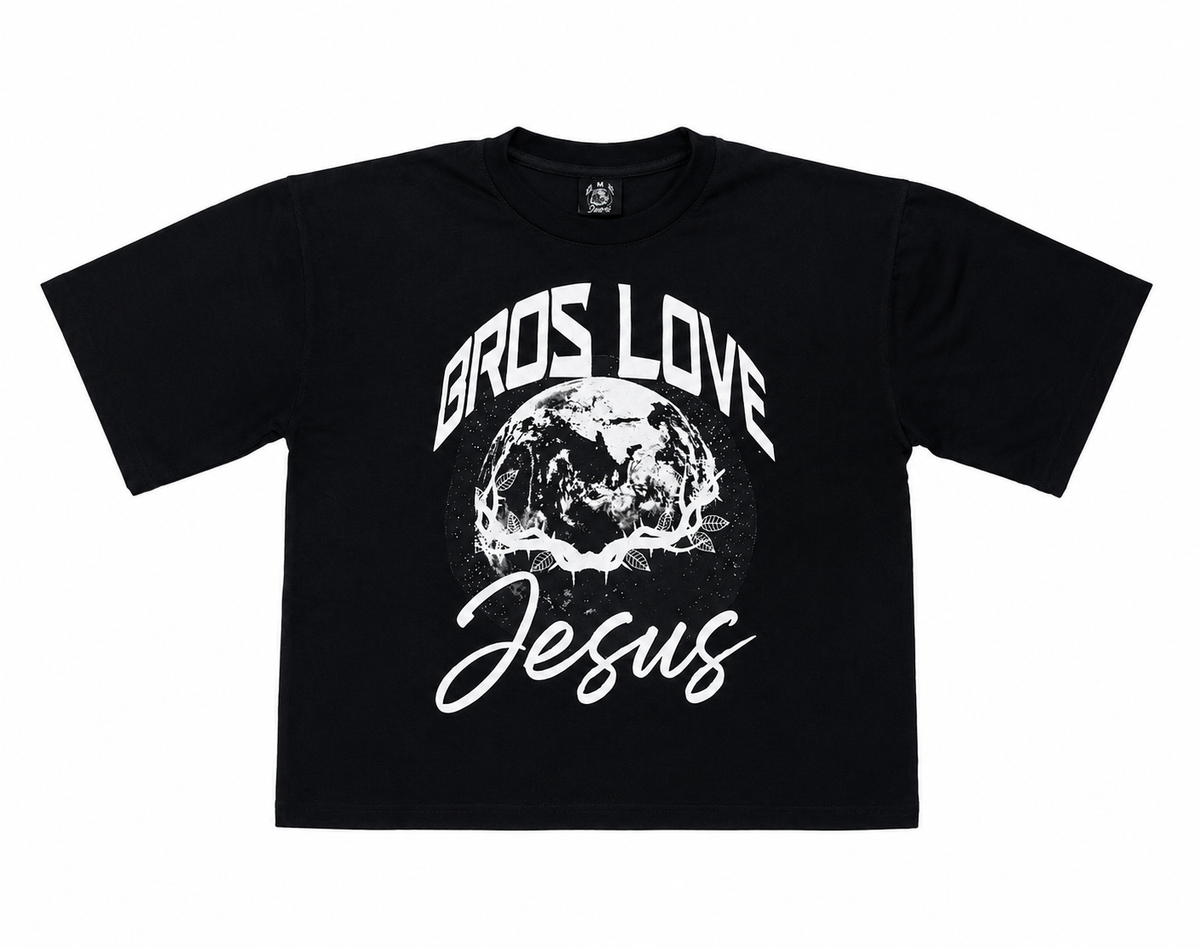 HERE I AM, SEND ME! - BLACK BOXY CROPPED T-SHIRT