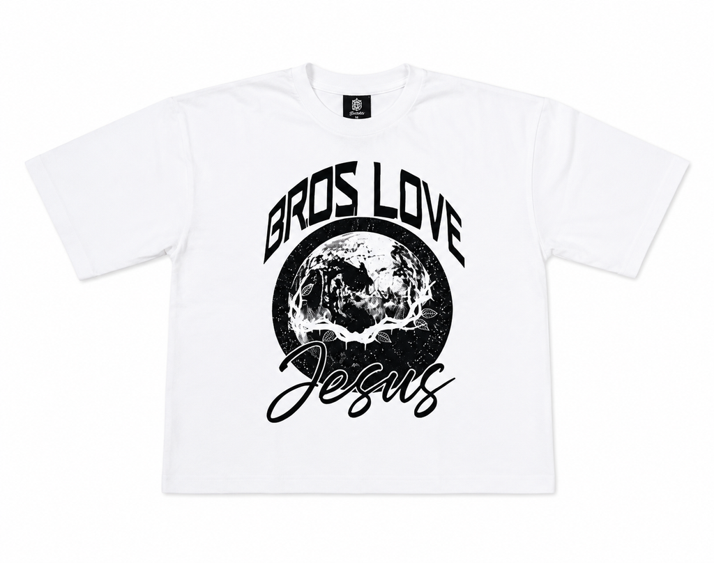 HERE I AM, SEND ME! - WHITE BOXY CROPPED T-SHIRT